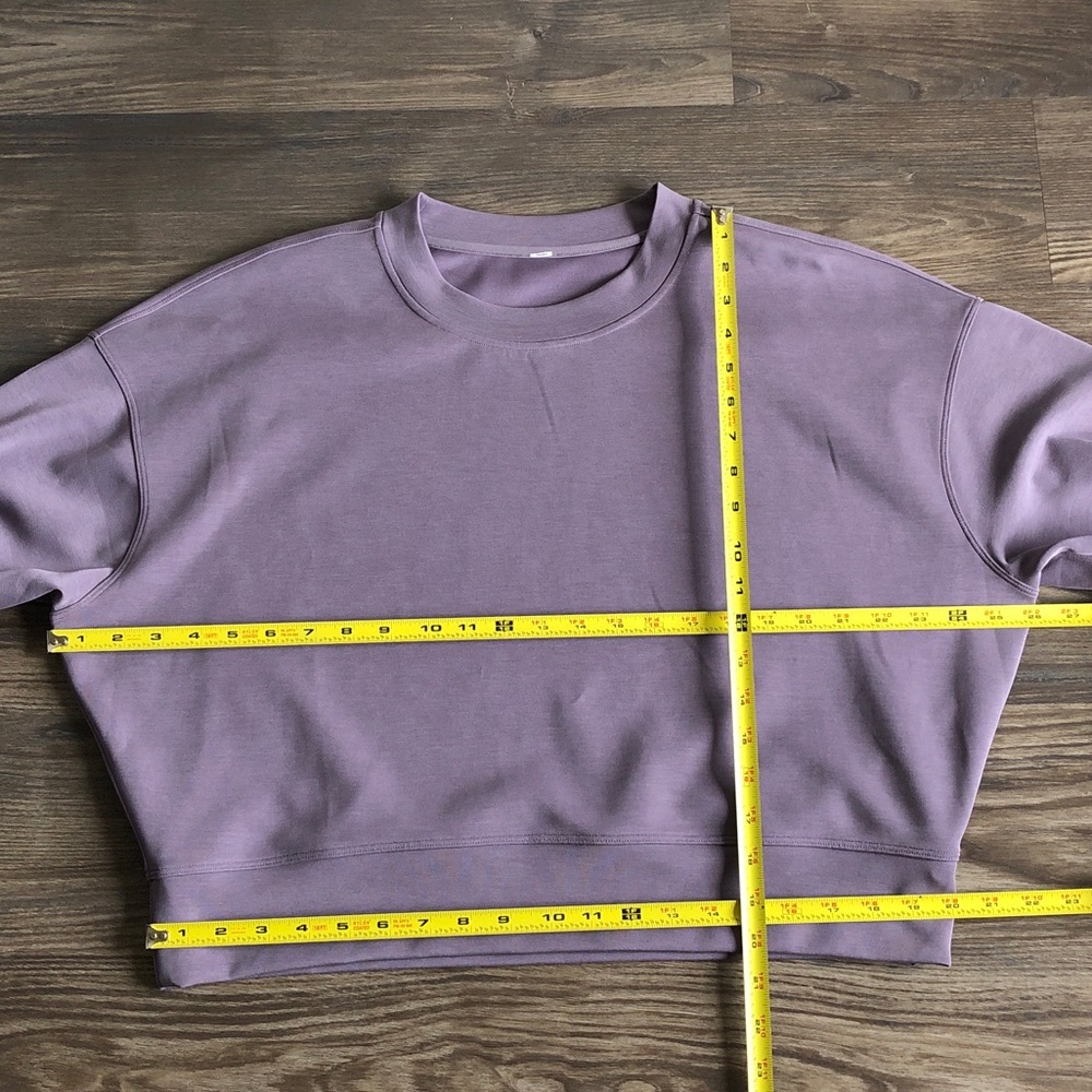 Lululemon Softstreme Perfectly Oversized Cropped Crew Pullover - Picture 9 of 11